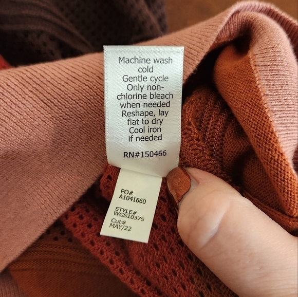 Market & Spruce Wide Stripe Crew Neck Sweater Size Small - Picture 7 of 9